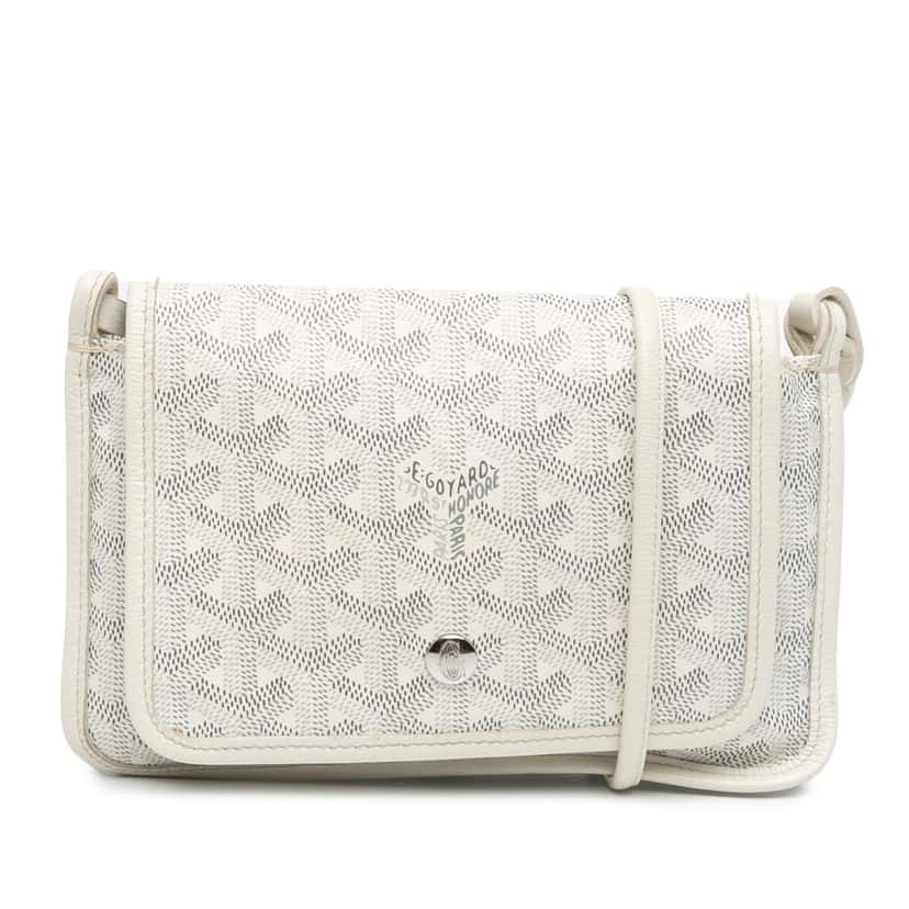 Goyard Goyardine Plumet Pocket Wallet White Very good condition - Front View