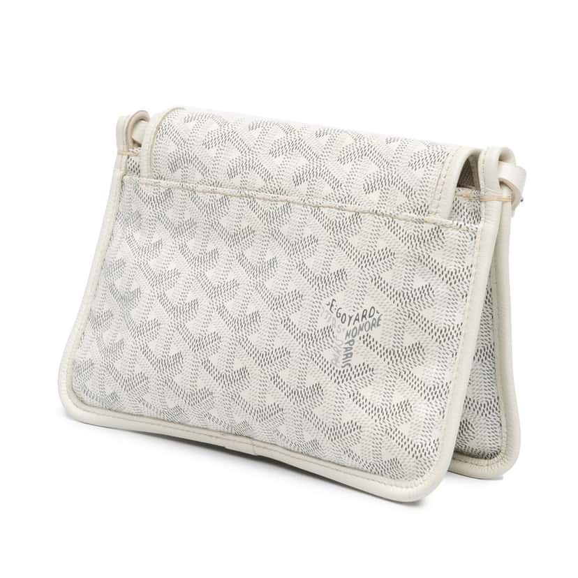 Goyard Goyardine Plumet Pocket Wallet White Very good condition - Back View