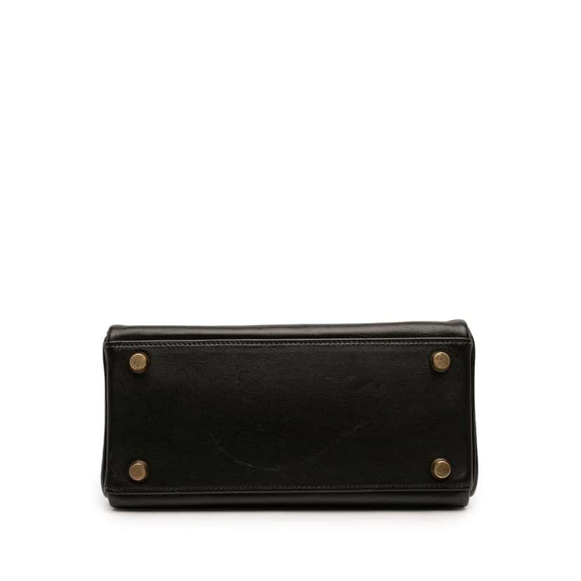 Hermès Mini Gulliver Kelly Retourne 20 Black Leather Very good condition - Inside View