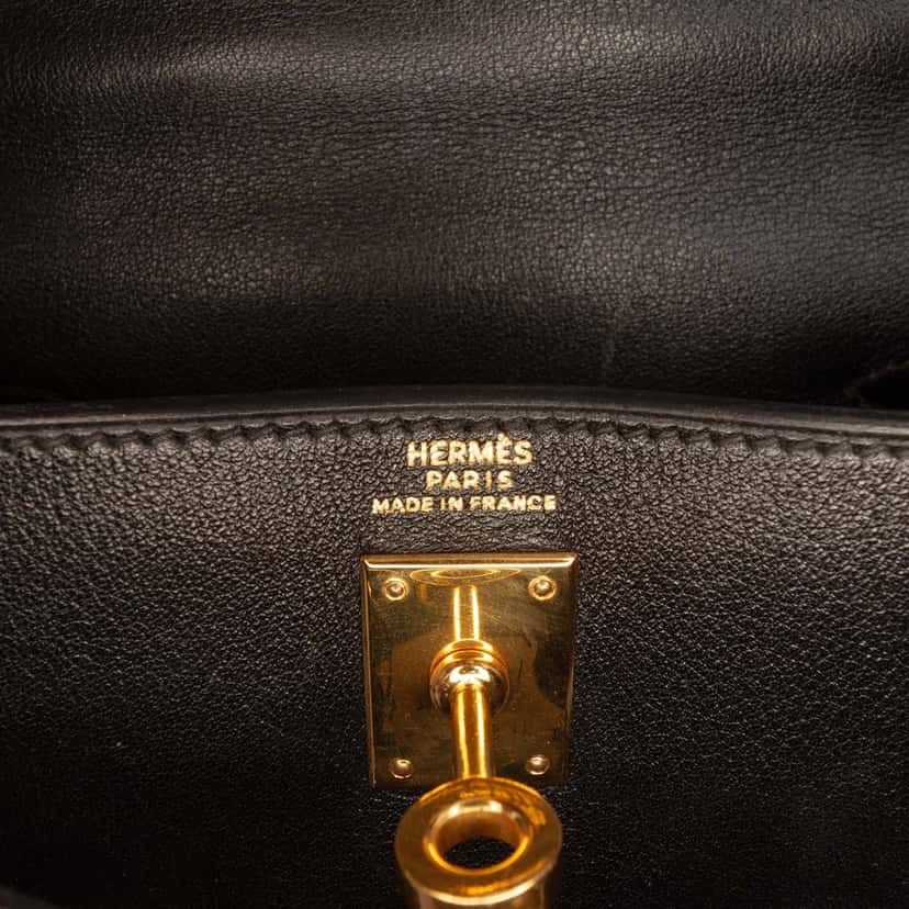 Hermès Mini Gulliver Kelly Retourne 20 Black Leather Very good condition - Box View