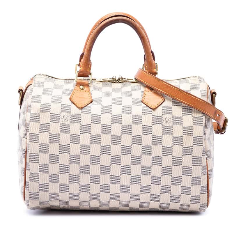 Louis Vuitton Damier Azur Speedy Bandouliere 30 White Very good condition - Front View