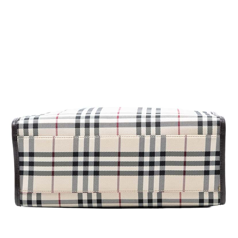 Burberry House Check Canvas Tote Beige Very good condition - Inside View