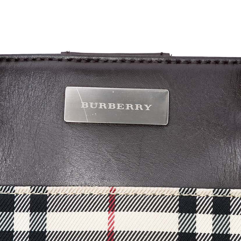 Burberry House Check Canvas Tote Beige Very good condition - Box View