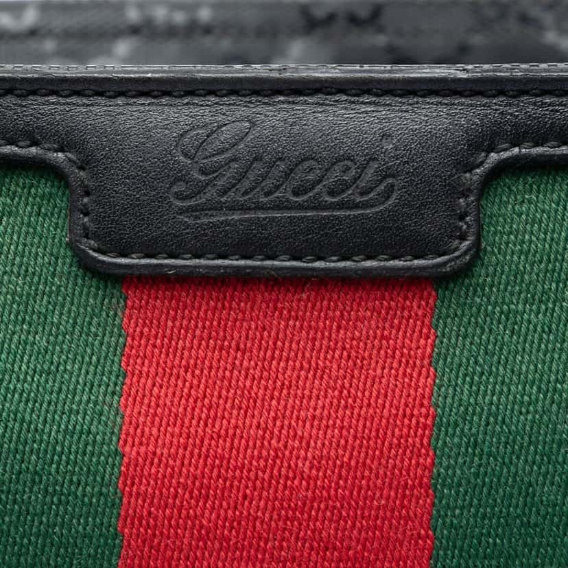 Gucci Fiat 500 Large GG Imprime Web Tote Black Good condition - Box View
