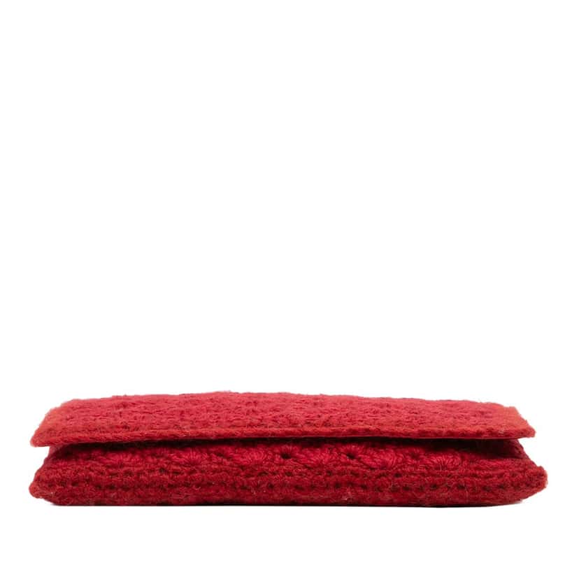 Dolce & Gabbana Crochet Clutch Red Very good condition - Inside View