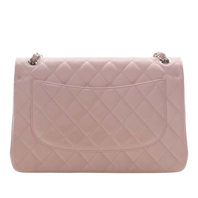 Chanel Jumbo Classic Caviar Double Flap Pink Leather Very good condition - Model View