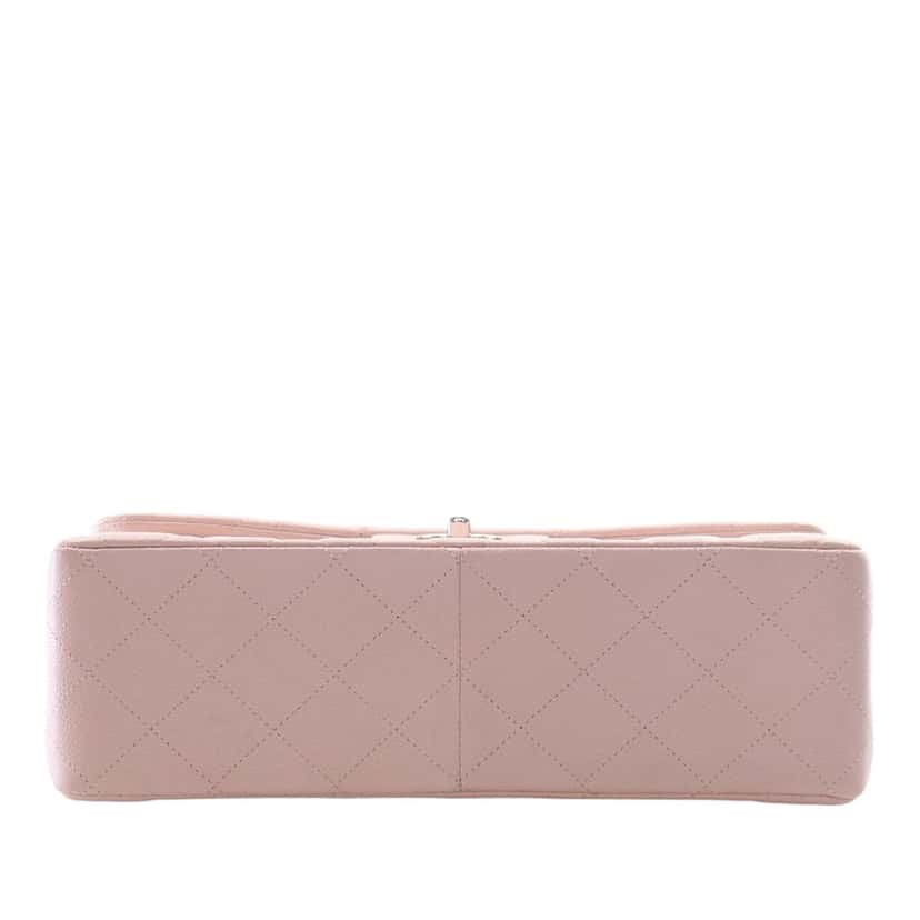 Chanel Jumbo Classic Caviar Double Flap Pink Leather Very good condition - Box View