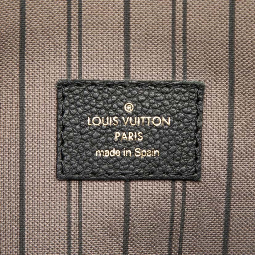 Louis Vuitton Monogram Empreinte Pochette Metis Black Leather Very good condition - Box View