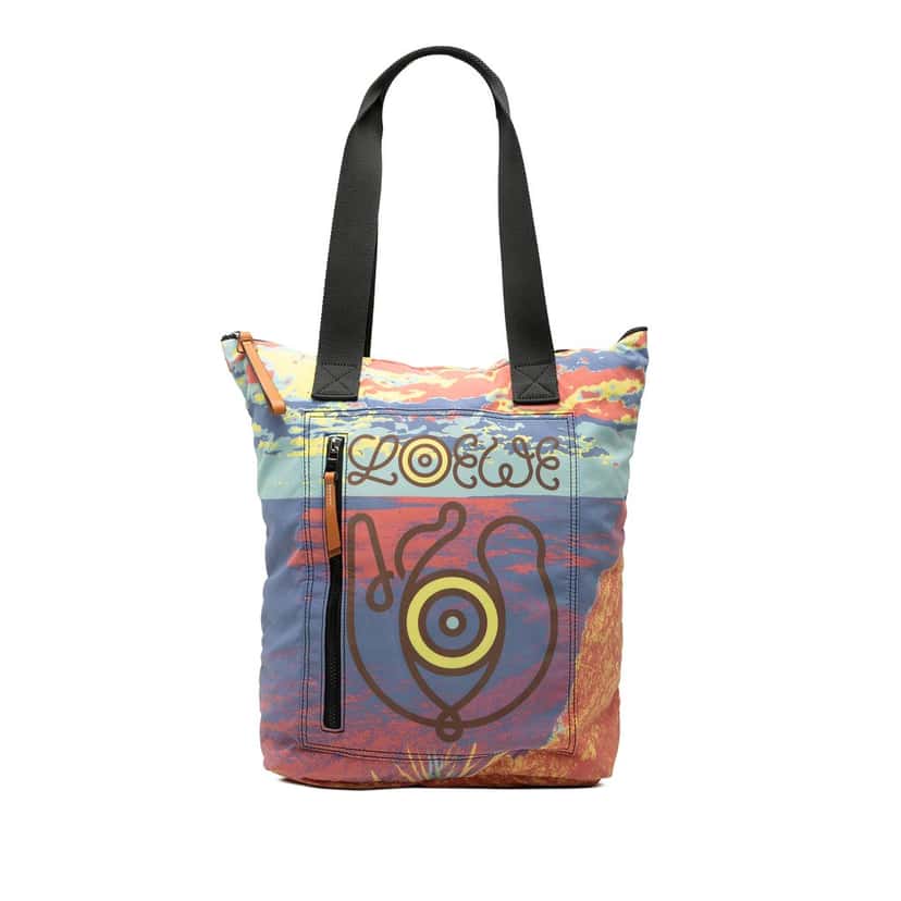 LOEWE Printed Nylon Eye Loewe Nature Tote Other Very good condition - Front View
