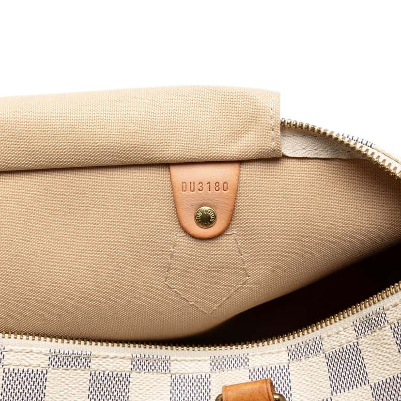 Louis Vuitton Damier Azur Speedy 35 White Very good condition - Box View