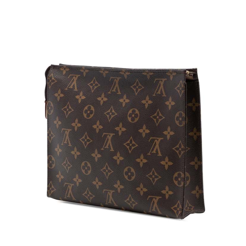 Louis Vuitton Monogram Toiletry Pouch 26 Brown Very good condition - Back View