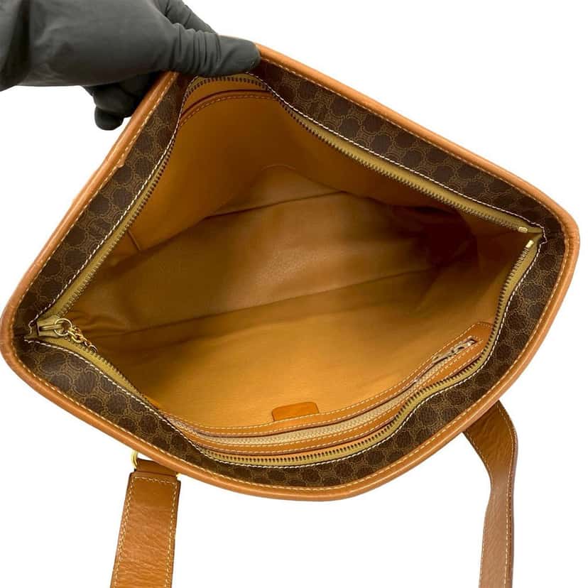 Celine Macadam Coated Canvas Tote Brown Very good condition - Inside View