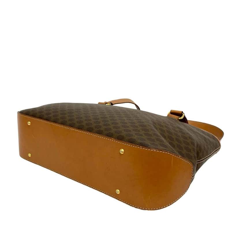 Celine Macadam Coated Canvas Tote Brown Very good condition - Box View