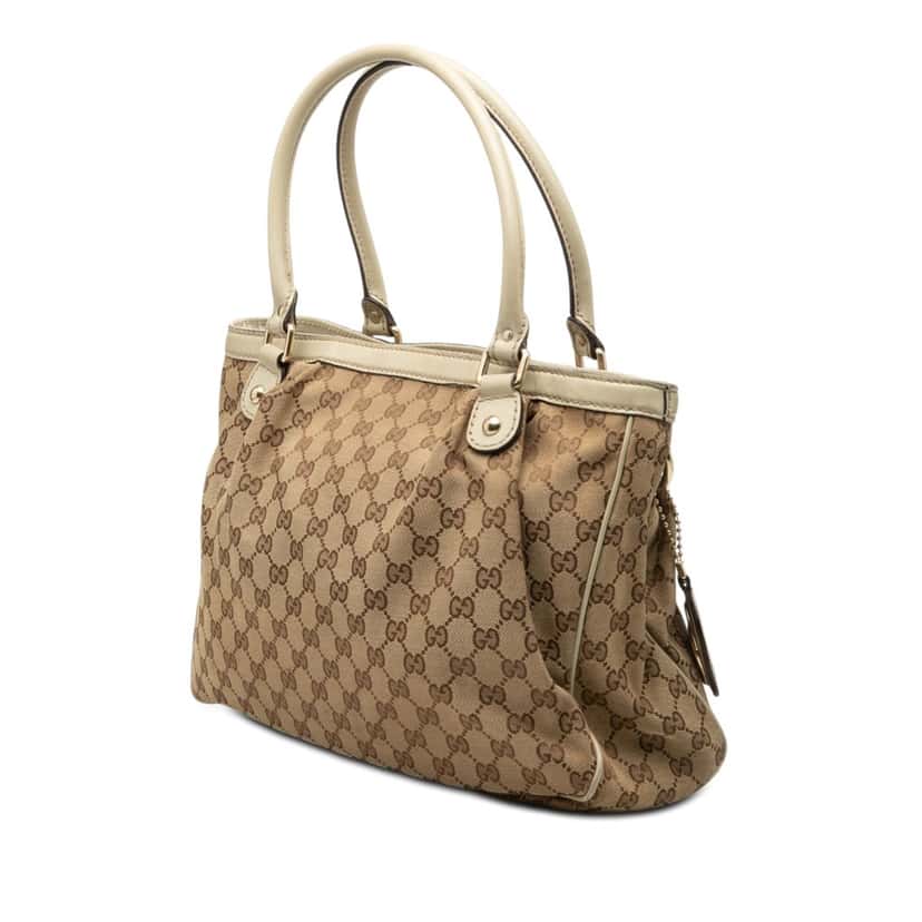 Gucci GG Canvas Sukey Tote Beige Very good condition - Back View