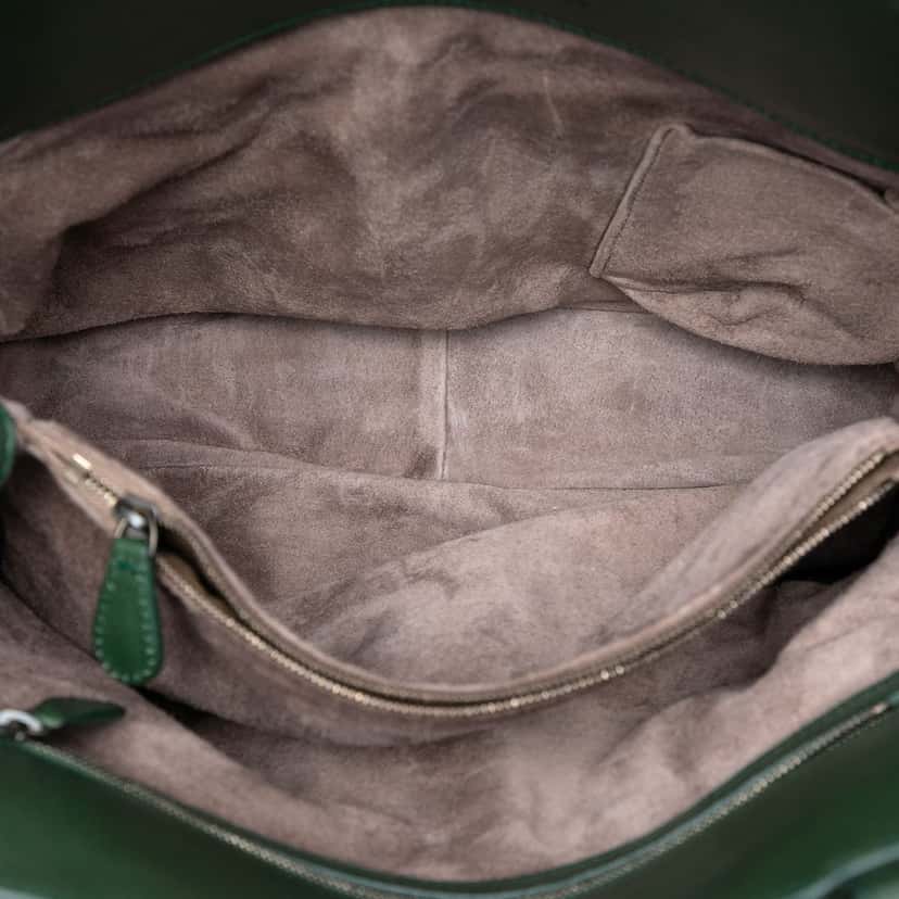 Bottega Veneta Large Nappa Intrecciato Maggiore Tote Green Leather Very good condition - Model View