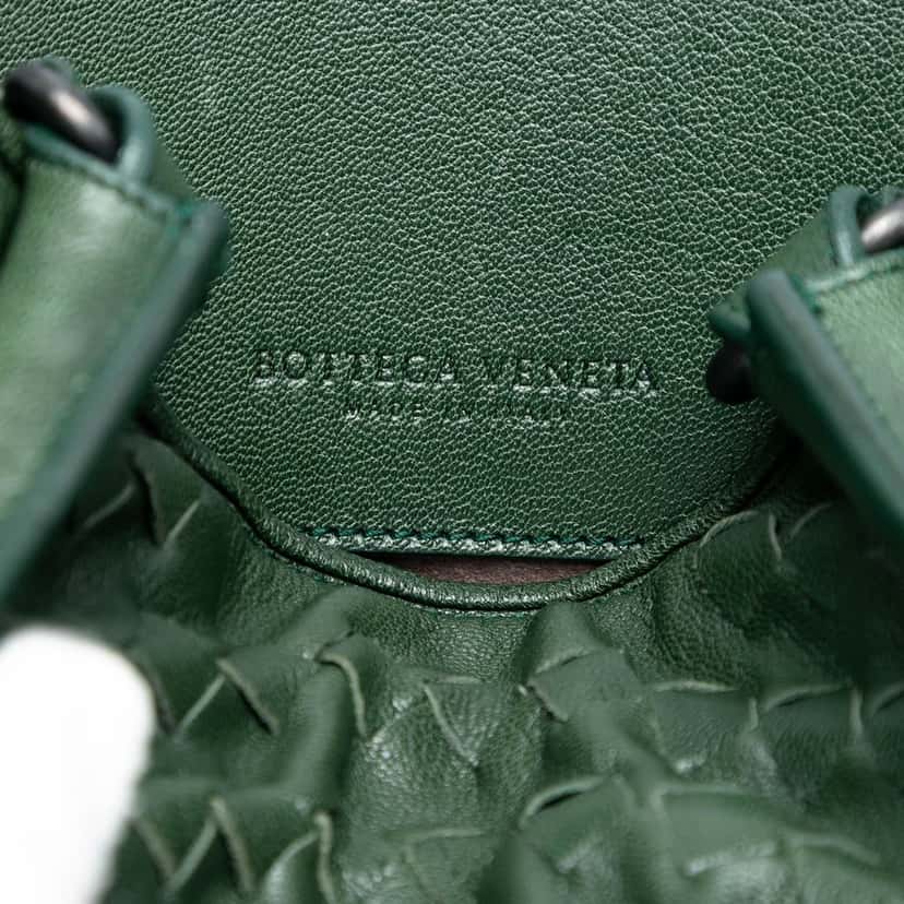 Bottega Veneta Large Nappa Intrecciato Maggiore Tote Green Leather Very good condition - Box View