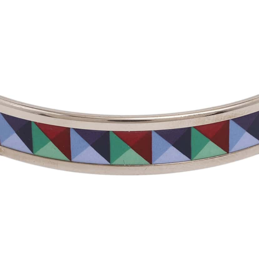 Hermès Narrow Enamel Clous de Trompe Bangle 65 Other Very good condition - Box View