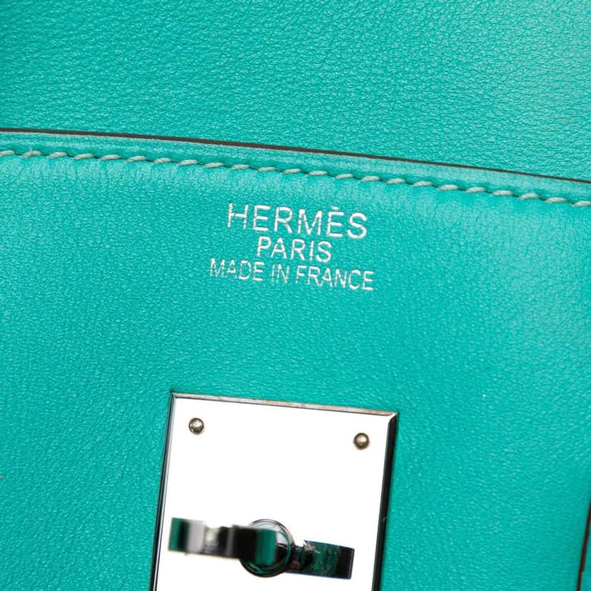Hermès Swift Birkin Retourne 35 Blue Leather Very good condition - Box View
