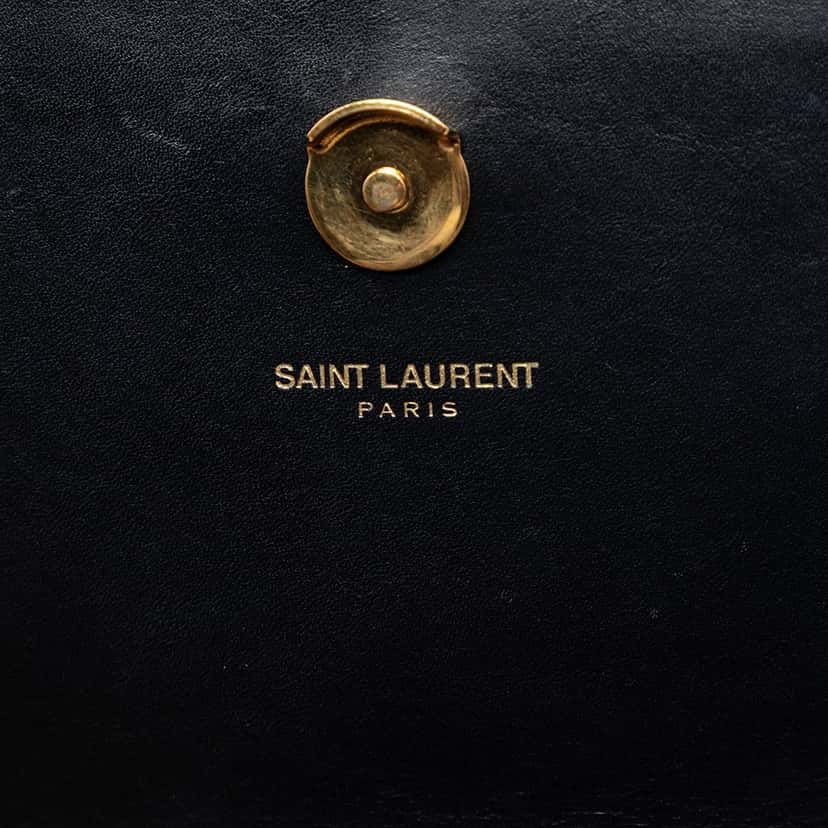 Saint Laurent Small Smooth Calfskin Monogram Kate Tassel Crossbody Black Leather Very good condition - Box View