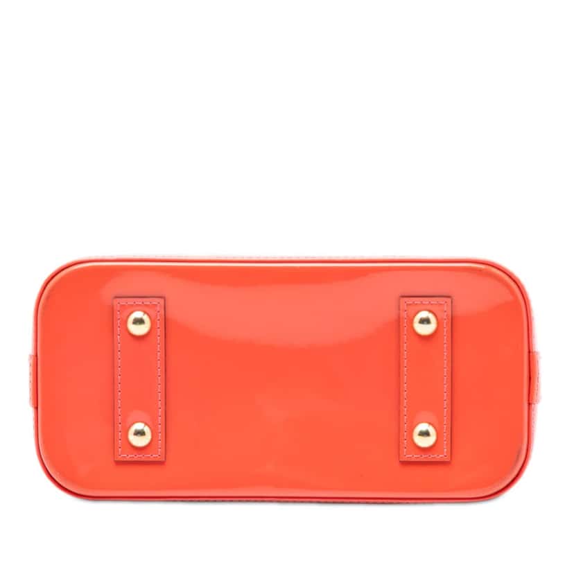 Louis Vuitton Monogram Vernis Alma BB Orange Leather Very good condition - Inside View