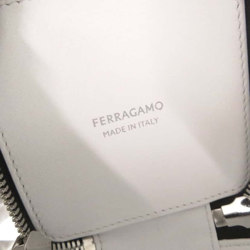 Ferragamo Micro Leather Satchel Black Leather Very good condition - Box View