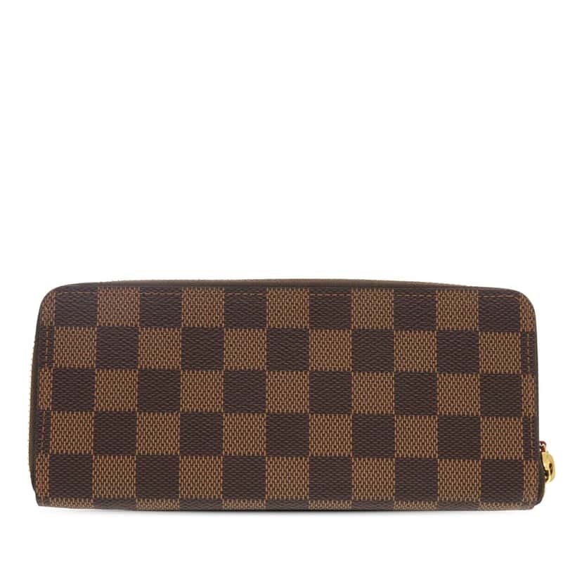 Louis Vuitton Damier Ebene Zippy Long Wallet Brown Very good condition - Back View