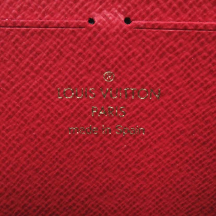 Louis Vuitton Damier Ebene Zippy Long Wallet Brown Very good condition - Box View