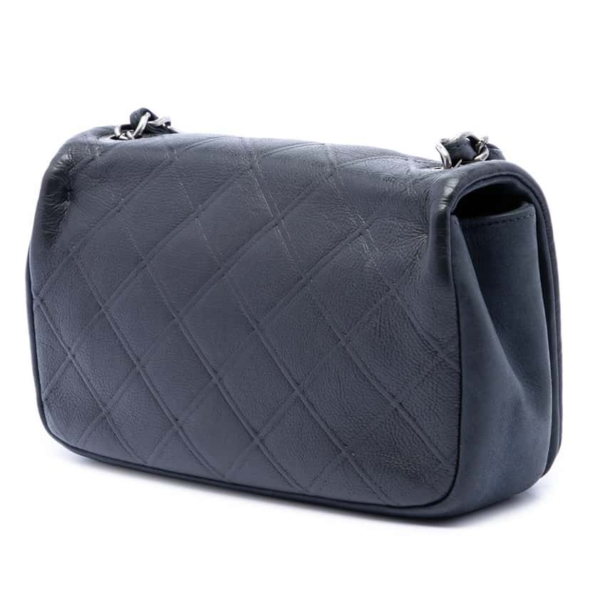 Chanel Small Diamond Embossed Calfskin New Chic Flap Other Leather Very good condition - Back View