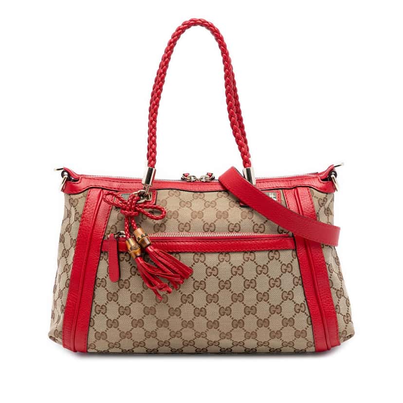 Gucci GG Canvas Bella Satchel Beige Very good condition - Front View
