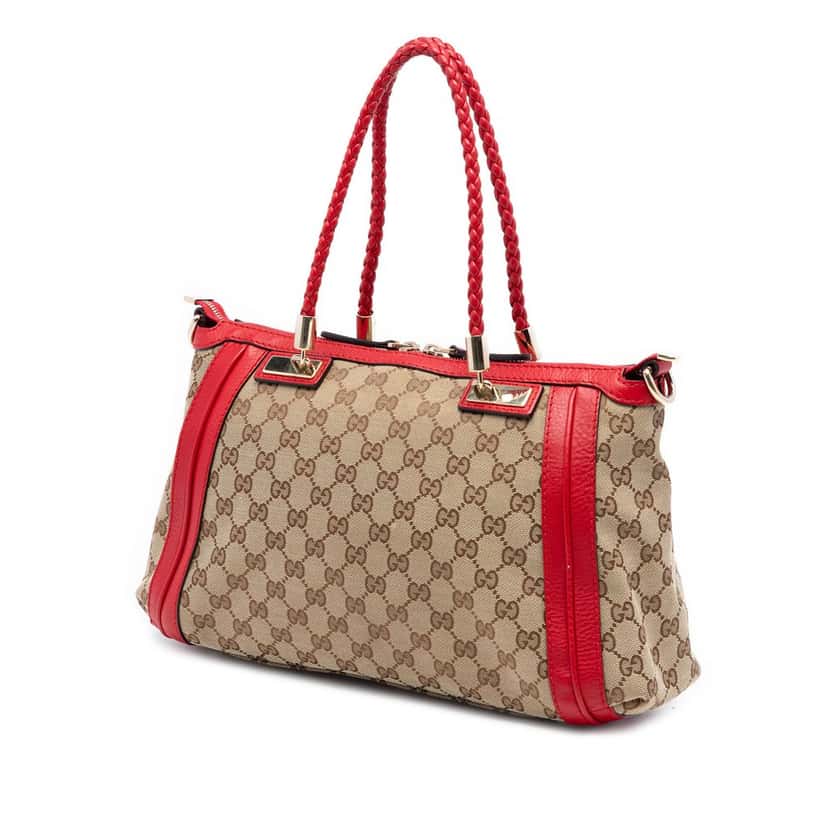 Gucci GG Canvas Bella Satchel Beige Very good condition - Back View
