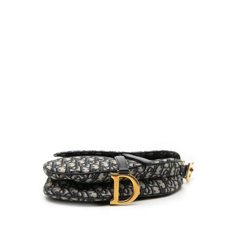 Dior Oblique Canvas Saddle Bag Blue Very good condition - Inside View