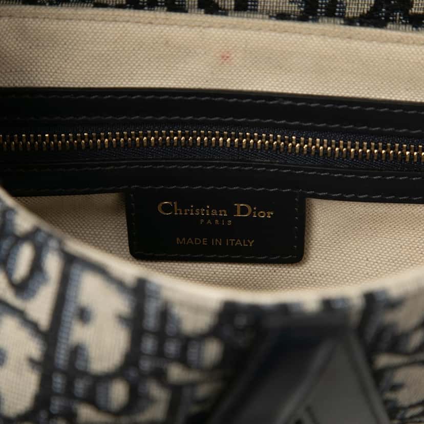 Dior Oblique Canvas Saddle Bag Blue Very good condition - Box View