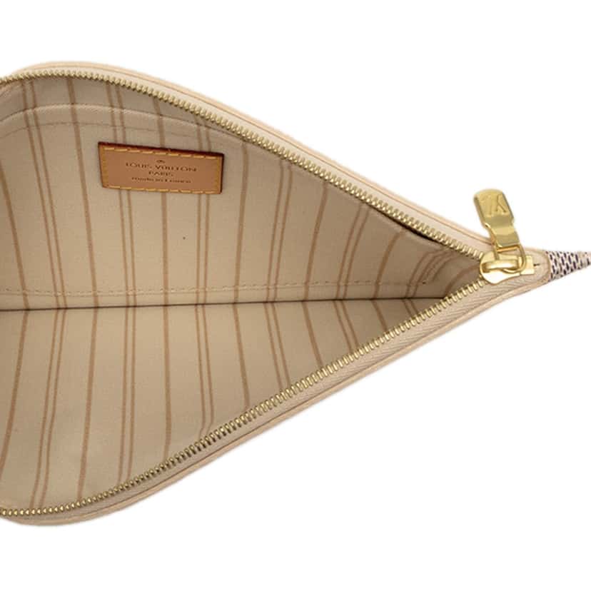 Louis Vuitton Damier Azur Neverfull MM Pouch White Very good condition - Model View