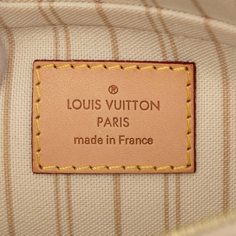 Louis Vuitton Damier Azur Neverfull MM Pouch White Very good condition - Box View