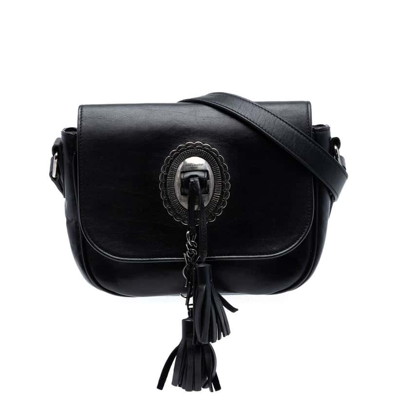Saint Laurent Calfskin Kim Tassel Crossbody