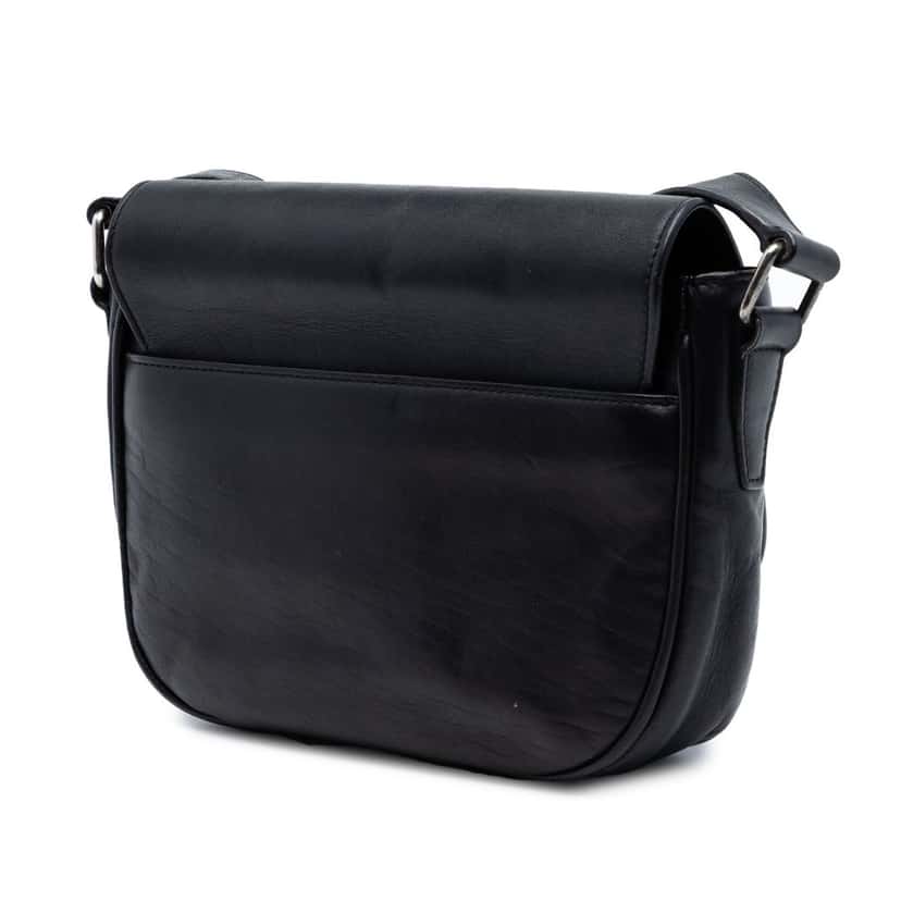 Saint Laurent Calfskin Kim Tassel Crossbody Black Leather Very good condition - Back View