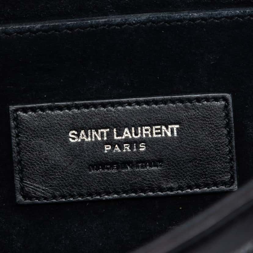 Saint Laurent Calfskin Kim Tassel Crossbody Black Leather Very good condition - Box View