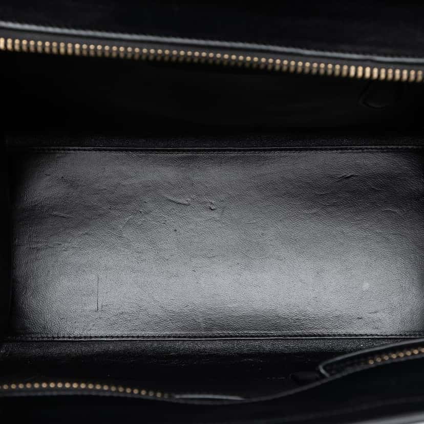 Celine Micro Tricolor Leather Luggage Tote Brown Leather Very good condition - Model View