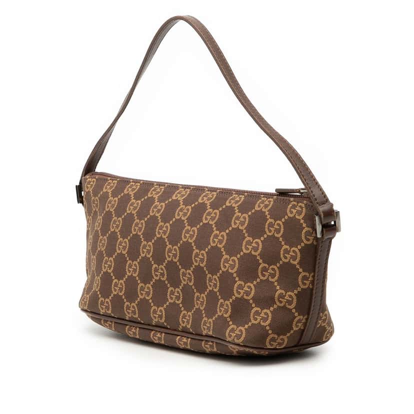 Gucci GG Canvas Boat Brown Good condition - Back View