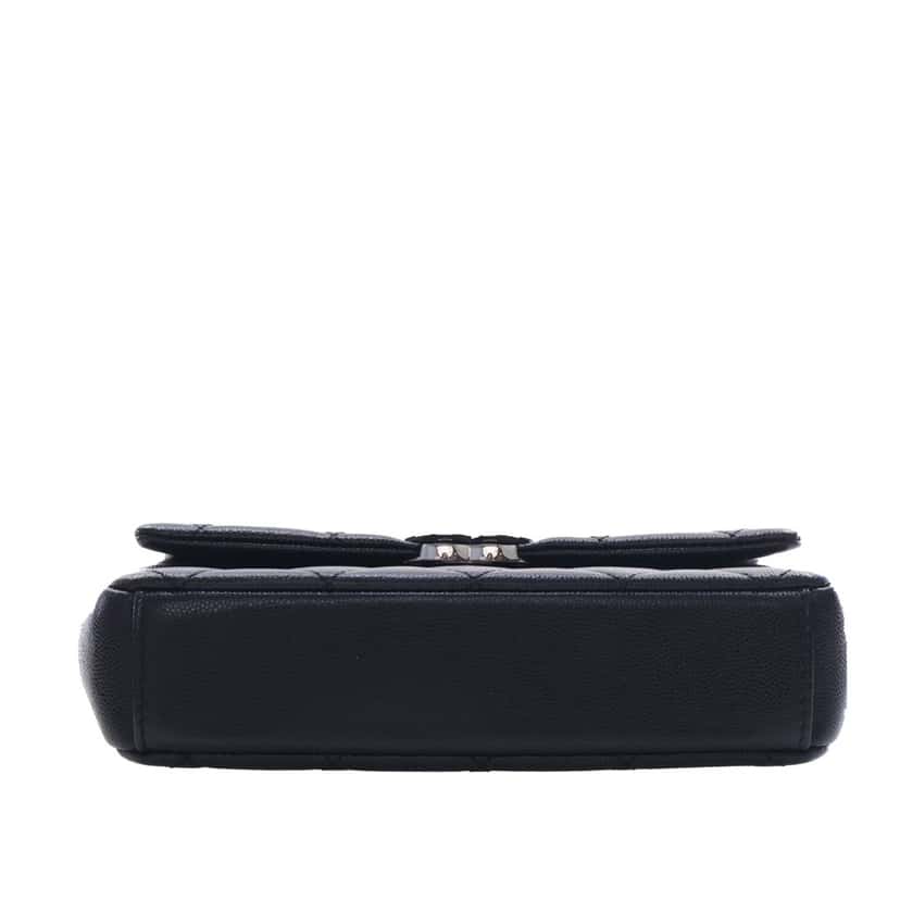 Chanel Small Quilted Caviar My Everything Flap Black Leather Very good condition - Box View
