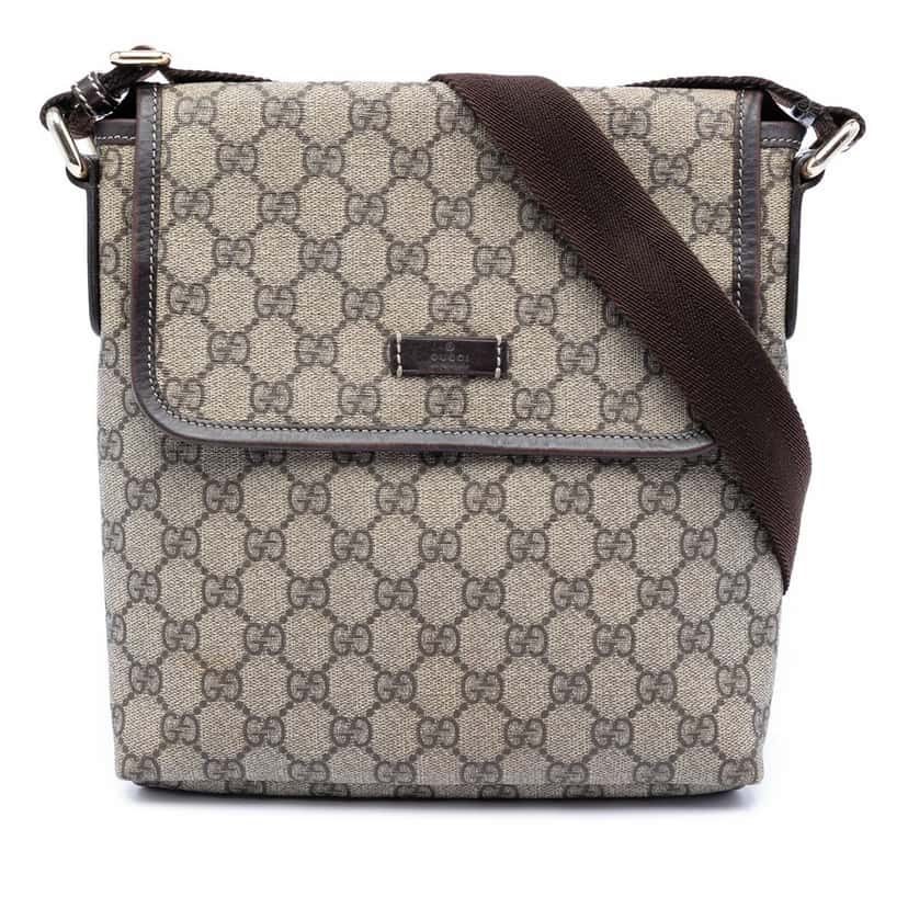 Gucci GG Supreme Crossbody Beige Very good condition - Front View