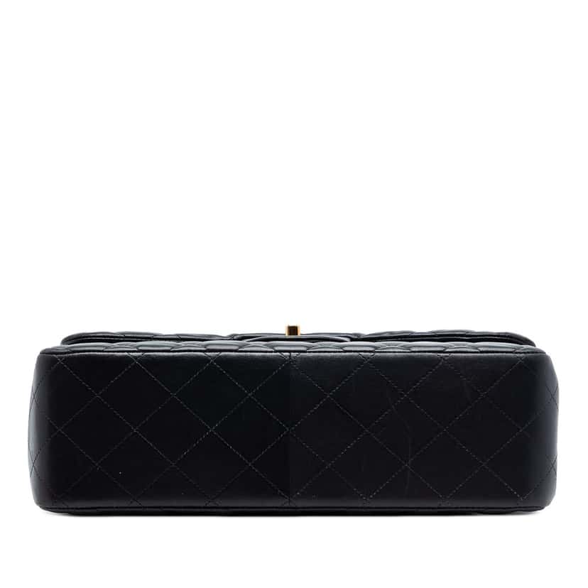 Chanel Jumbo Classic Lambskin Double Flap Black Leather Very good condition - Inside View