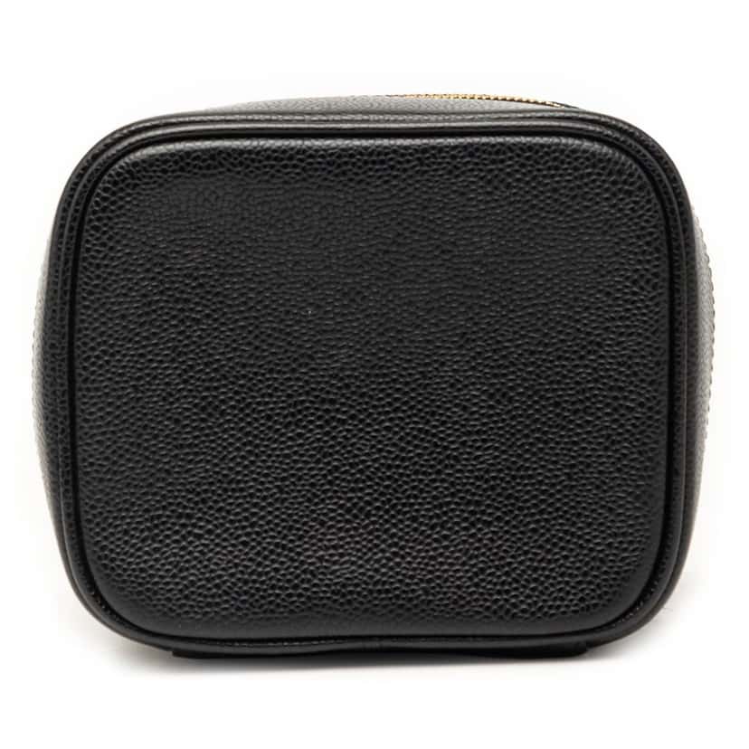 Chanel CC Caviar Vanity Bag Black Leather Very good condition - Inside View