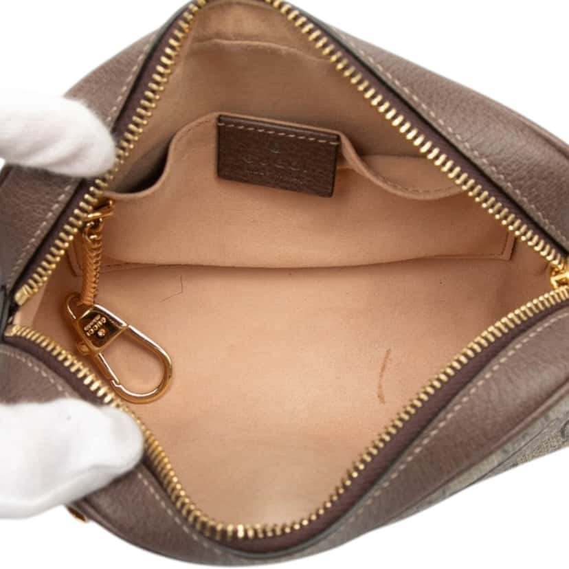 Gucci Mini GG Supreme Web Ophidia Crossbody Beige Very good condition - Model View
