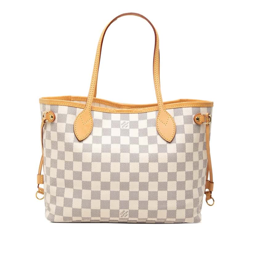 Louis Vuitton Damier Azur Neverfull PM White Very good condition - Front View