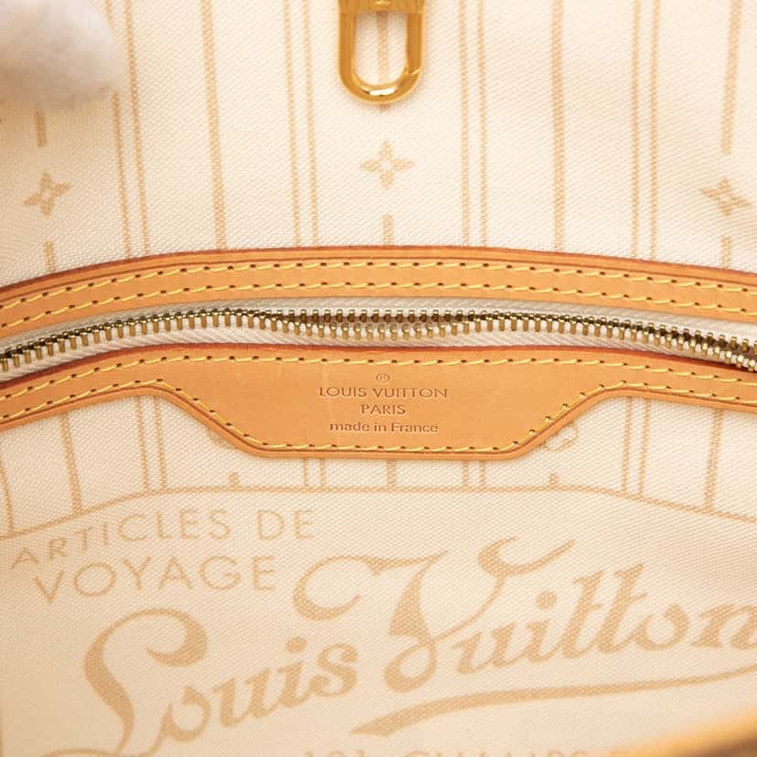 Louis Vuitton Damier Azur Neverfull PM White Very good condition - Box View