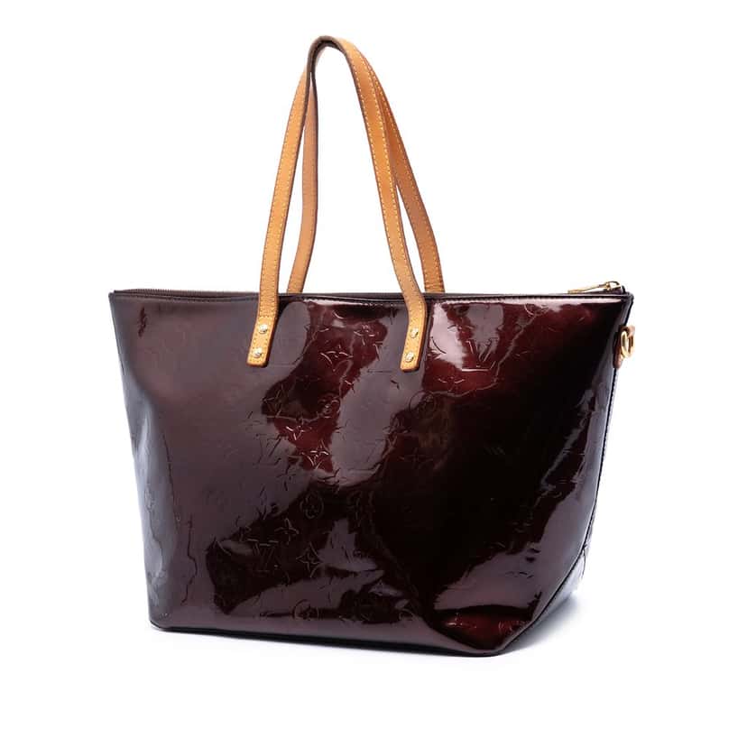 Louis Vuitton Monogram Vernis Bellevue GM Purple Leather Very good condition - Back View