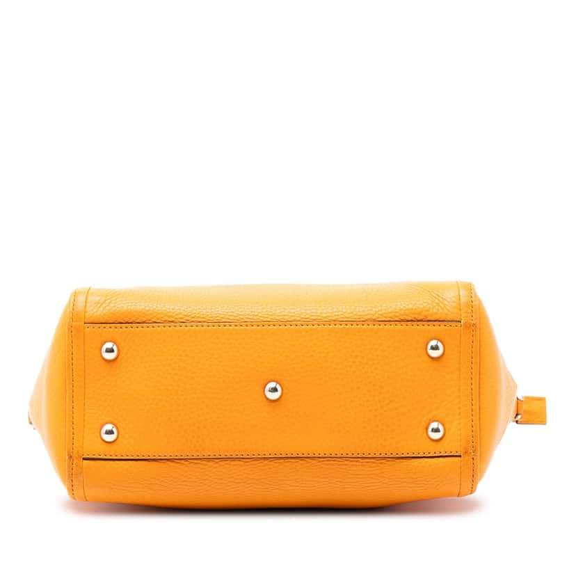 Gucci Small Calfskin Soho Cellarius Satchel Yellow Leather Very good condition - Inside View
