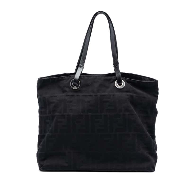 Fendi Zucca Canvas Tote Black Very good condition - Front View