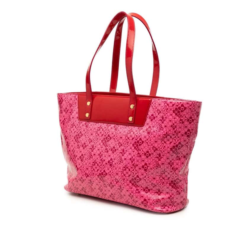 Louis Vuitton Takashi Murakami Coated Canvas Cosmic Blossom Tote PM Pink Very good condition - Back View